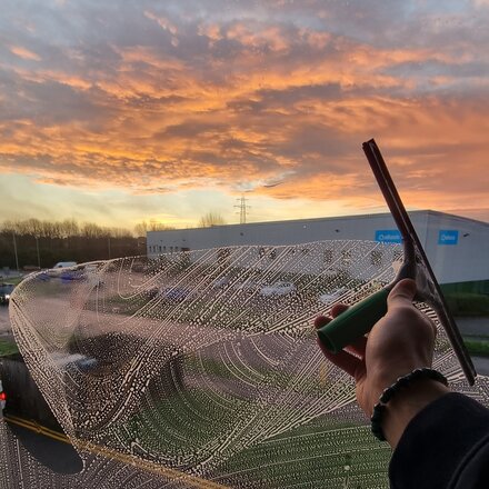 Interior window cleaning