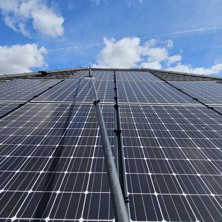 Solar panel cleaning